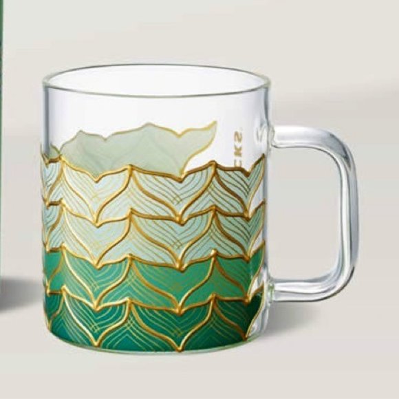 Starbuck 50th Anniversary Mermaid Clear Mug - Picture 2 of 4